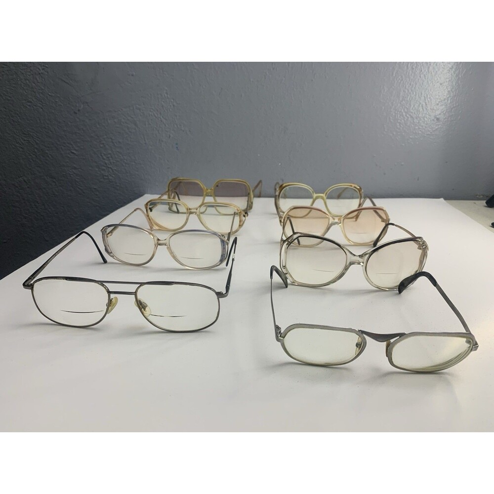 Vintage 1960s Safilo Swank Luxottica Marcolin Stetson & More Eyeglasses Lot of 8